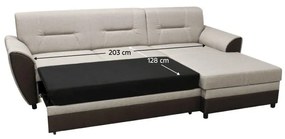 Colțar extensibil Sovard (maro + bej gri) (cu sp. depozitare) (D). 1096889