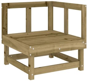 825372 vidaXL Canapea de colț pentru grădină, lemn de pin impregnat
