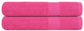vidaXL Prosoape saună 2 buc Roz 80x200 cm 360 g/m² 100% bumbac
