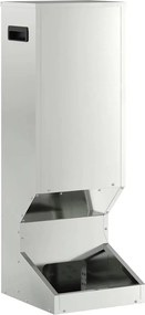 vidaXL Feeder pentru cerbi Argintiu 28 x 30 x 80 cm Oțel Galvanizat