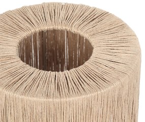 Lampă de masă Japandi neagră cu frânghie maro - Smilla