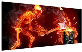 Tablou - Muzica în flăcări (120x50 cm)
