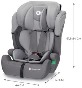 Scaun auto KINDERKRAFT COMFORT UP i-Size (76-150 cm) gri deschis
