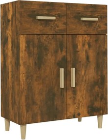 vidaXL Servantă, stejar fumuriu, 69,5x34x89 cm, lemn prelucrat