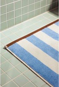 Covoraș de baie albastru din material textil 50x80 cm Gobo – noo.ma