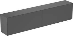 Dulap baza suspendat Ideal Standard Atelier Conca 2 sertare cu blat 240 cm antracit mat