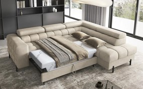 Colțar lemn masiv Ferry Extensibil Material Aura 18, 276 × 72 × 200 cm