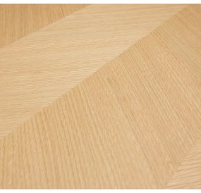 Masă de dining în culoare naturală cu aspect de lemn de stejar 80x160 cm Herringbone – Hübsch