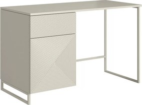 Biurou modern Asha 120 cm cu sertar - culoare cașmir / cadru cașmir