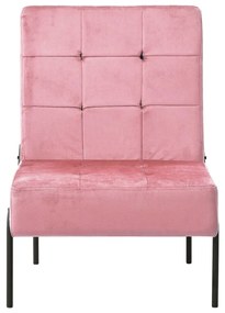 325774 vidaXL Scaun de relaxare, roz, 65x79x87 cm, catifea