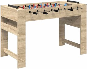 vidaXL Masă de Foosball Stejar Sonoma 125 x 60,5 x 80 cm Lemn compozit