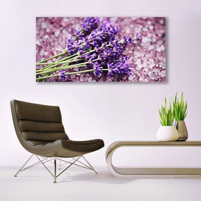 Tablou pe panza canvas Flori Floral violet