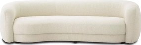 Canapea curbata design LUX Blaine, boucle ivory