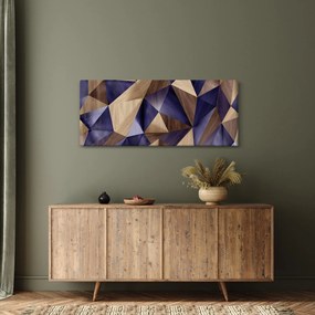 Tablou - 3D triunghiuri de lemn (120x50 cm)