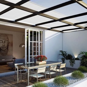 Policarbonat celular MARK 4mm, 60,5x121x0,4cm, 14 bucăți, transparent Jurhan