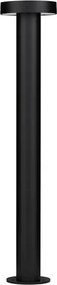 Stalp exterior IP65 LED 2700K GONG negru H-60cm