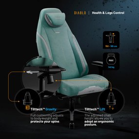 Scaun de gaming Diablo X.Eye Prime Mystic Mint Normal Size