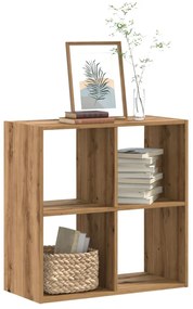 vidaXL Bibliotecă, stejar artizanal, 68,5x32x68,5 cm, lemn prelucrat