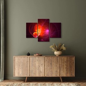 Tabloul modern cu abstracțiune roz (90x60 cm)