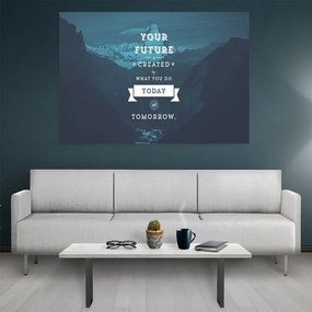 Tablou canvas Motivational Your Future Created 120x80 cm