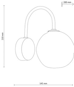 Aplică de perete LAVA 1xG9/8W/230V bej/bej fumuriu