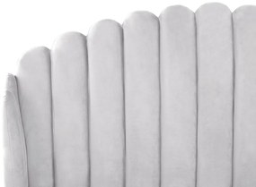 Pat matrimonial 140 cm Alise (gri) (cu somieră). 1077497