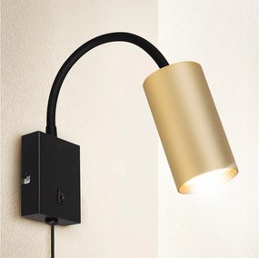 Brilagi - Lampă de perete flexibilă SELE 1xGU10/30W/230V negru/auriu
