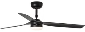 Ventilator LED dimabil de tavan FARO 33815WT-21 PUNT M LED/18W/230V negru d. 132 cm WT + telecomandă