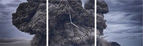 Tablou - Erupție vulcanică (cu ceas) (90x30 cm)