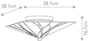 Elstead QZ-ASHEVILLE-F - Plafonieră Tiffany ASHEVILLE 2xE27/60W/230V