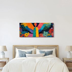 Tablou - Înger abstract cu flori (120x50 cm)