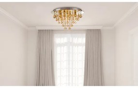 Plafonieră Globo 63040545 LONDON 5xE14/40W/230V d. 46 cm auriu