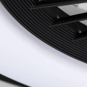 Plafonieră LED dimabilă cu ventilator Brilagi RONDA LED/48W/230V negru + telecomandă