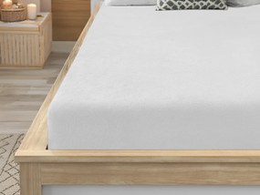 Set lenjerie cocolino CHRISTMAS TREE verde + cearsaf Cocolino microplus SOFT 180x200 cm alb, pat dublu