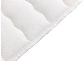 Pat de o persoană 90 cm Jenaks 1 (Bej) (cu somieră și saltea) (cu sp. depozitare) (S). 1103606