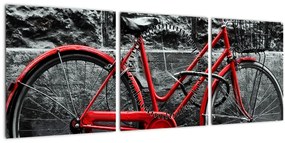 Tablou - Bicicleta istorică (cu ceas) (90x30 cm)