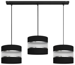 Lustră pe cablu HELEN 3xE27/15W/230V neagră