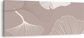 Tablou - Frunze bej N⁰1 (120x50 cm)