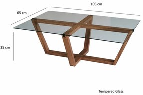 Măsuță de cafea Amalfi Walnut