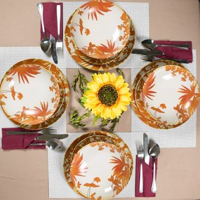 Farfurie Desert Summer 66 Portocaliu ( 20 cm diametru)