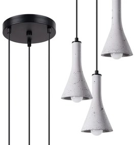 Lustră pe cablu Sollux SL.1226 REA 3xE14/12W/230V beton