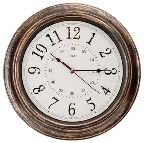 Ceas de perete d. 40 cm 1xAA bronz/alb