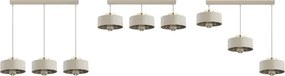 Brilagi - Lustră pe cablu SPRING 3xE27/60W/230V bej/auriu