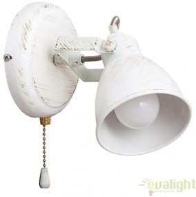 Aplica de perete design VINTAGE, finisaj alb antic, Vivienne 5966 RX
