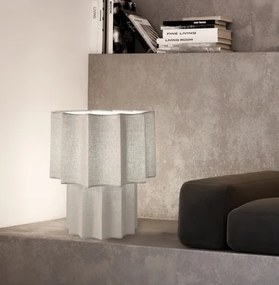 Lampă de masă WAVY 1xE27/14W/230V gri