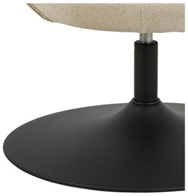 Fotoliu bej pivotant cu tapițerie din chenille Center – Actona