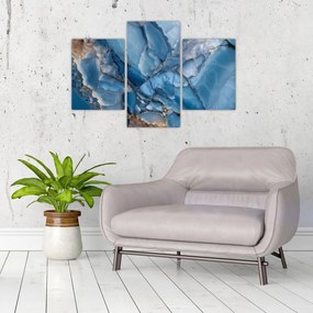 Tablou - Marmură albastră fragmentată (90x60 cm)