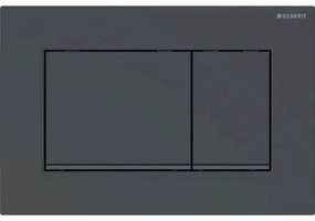 Clapeta actionare rezervor wc negru lucios detalii negru mat Geberit Sigma30 Negru lucios detalii negru mat