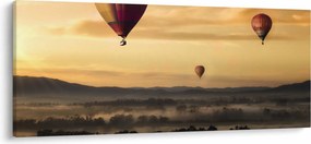 Tablou cu baloane zburând (120x50 cm)