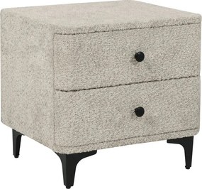 Noptiera ART DECO greige boucle